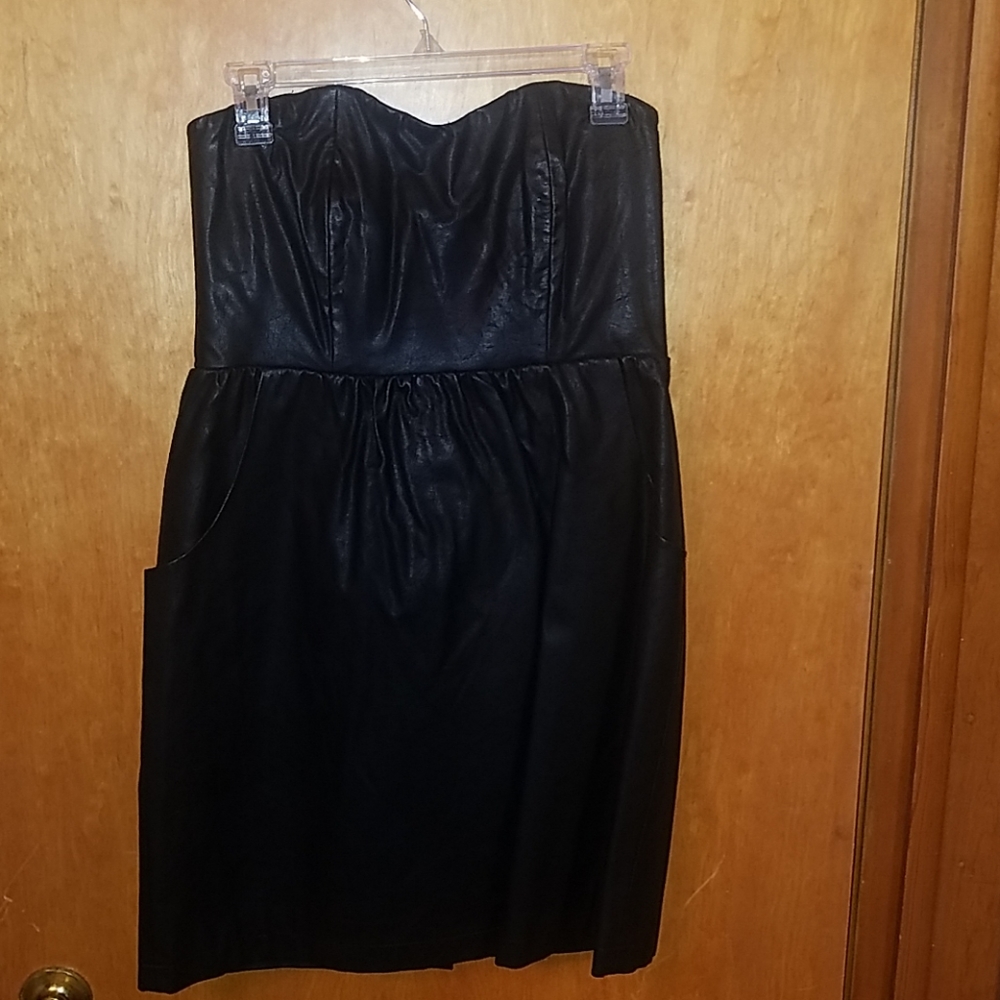 Wyatt brand faux leather dress